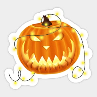 Halloween. Pumpkin Sticker